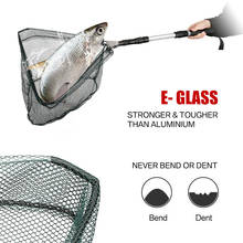 Hot Telescopic Folding Aluminum Handle Fishing Landing Net 3 Section Extending Pole Fishing Tool DO2 2024 - buy cheap