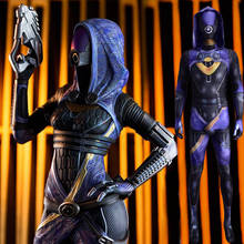 Disfraz de superhéroe Mass Effect 2, traje de Cosplay de Tali Zora vas Normandy2, mono Zentai, Mono de LICRA para Halloween 2024 - compra barato