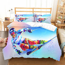 Sports Competition 3D Plant Bedding Set Duvet Covers Bed Set Ski Sport Comforter Bedding Sets Bedclothes Bed Linen(no Sheet) 2024 - buy cheap