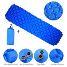 Feistel Portable Inflatable Sleeping Pad Nylon TPU Camping Mat Lightweight Outdoor Air Mattress Travel Cushion Moisture-Proof 2024 - buy cheap