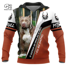 Mens Funny pitbull Dogs 3d print hoodies autumn long sleeve Sweatshirts women pullover tracksuit hood hoody outwear 2024 - buy cheap