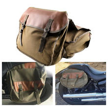 Bolsa de almacenamiento lateral trasera para Scooter, bolsa de sillín de equipaje para motocicletas universales, para Honda, Kawasaki, Triumph 2024 - compra barato