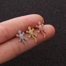 20G Piercing Tragus  Ear Stud Tragus Helix Cartilage Helix Fairy Tricolor Lizard Ear Stud Piercing Earring 2024 - buy cheap