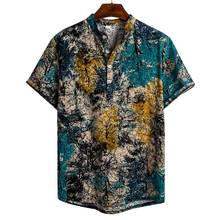 New Men Shirt Summer Style Palm Tree Print Beach Hawaiian Shirt Men Casual Short Sleeve Hawaii Shirt Chemise Homme Size M-3XL 2024 - buy cheap