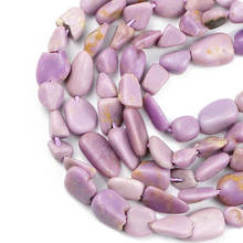HGKLBB натуральный фиолетовый фосфоризитовый камень Бусины 4 ~ 8 мм нерегулярные гравия свободные разделители бусины для ювелирные изделия, изготовление браслетов DIY 2024 - купить недорого