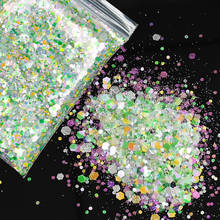 500g/Bag Double-colors Sparkly Nail Glitter Mix Holographic AB Mixed Flakes Sequins Mirror Effect Paillette Glitter Powder PD89 2024 - buy cheap