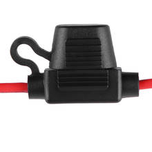 VODOOL-Mini portafusibles de cuchilla con plomo para coche, accesorios de cable rojo, resistente al agua, DC 32V, 20A, 0,5 pies, 18awg 2024 - compra barato