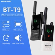 Baofeng-walkie-talkie de baja radiación, walkie-talkie BF-T9 inteligente, Mini FRS, UHF462-467MHz, protección del medio ambiente, sin licencia, 1o 2 unidades 2024 - compra barato