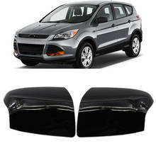 Cubierta de espejo retrovisor lateral para puerta de coche, accesorio negro brillante para Ford Focus FD4247424 FD4247423, 2005, 2006, 2007, 2008, 1 par 2024 - compra barato