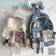 Korean Style Nylon Fashion Schoolbag Female Harajuku Simple Girl Backpack Outdoor Travel Multi-function All-Match Package 2024 - buy cheap