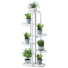 Wrought iron balcony living room interior modern decoration floor-standing multi-layer flower shelf storage  pot  2024 - buy cheap