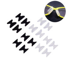 Óculos de sol antiderrapante 2 pares, óculos de silicone com almofada para nariz, ferramentas preto e branco, 2.5mm/1.8mm 2024 - compre barato