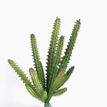 Rama de Cactus de planta de plástico Artificial, suministros de decoración del hogar para oficina, estudio y sala de estar, bricolaje 2024 - compra barato