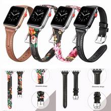 Nice Leather Loop for Apple Watch Band 40mm 44mm for iwatch 38mm 42mm Strap series 5 4 3 2 1 2024 - buy cheap