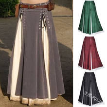 Steampunk Gothic Unisex Medieval Pirate Skirt Costume Plus Size 5XL Elegant Patchwork Skirt Female Retro Princess Costume Ladies 2024 - buy cheap