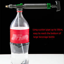 Bomba de ar de alta pressão manual, pulverizador ajustável de garrafa de bebida, bico de spray, ferramenta de rega de jardim, ferramentas agrícolas 2024 - compre barato