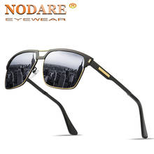 NODARE Brand 2020 Fashion Sunglasses Men Polarized Metal Half Frame Male Sun Glasses Driving Fishing Eyewear zonnebril heren 2024 - buy cheap
