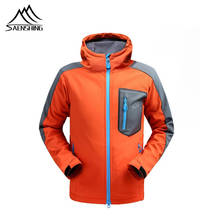 SAENSHING Waterproof Softshell Jacket Men Thermal Camping Jacket Hiking Outdoor Jackets Breathable Windproof Sport Coat Male 2024 - buy cheap