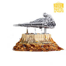 Bloques de construcción MOULD KING para niños, juguete de ladrillos para armar nave destructor Imperial sobre Ciudad Jedha, ideal para regalo de Navidad 2024 - compra barato