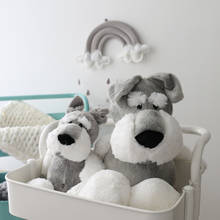 35/50cm plush Schnauzer  Very soft comfortable Sleeping doll Pillow Home decoration girls doll  good quality christmas gift 2024 - buy cheap