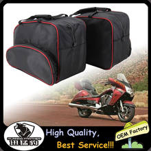 Black Liners with red piping Saddlebag Liners Bag Motorcycle Storage luggage bag side box inner bag For Victory Vision 2008-2016 2024 - buy cheap