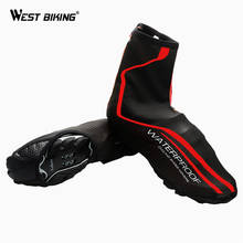 WEST BIKING-Protector de calzado para ciclismo, térmico y resistente al agua, cubre calzado para bicicletas de montaña y carretera 2024 - compra barato