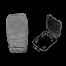 10Pcs For SD SDHC Memory Card Case Holder Protector Transparent Plastic Box Storage 2024 - buy cheap