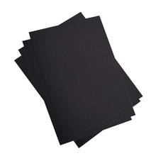 50pcs/lot A4 size 21*29.7cm Black paper 400gsm  card paper, DIY box gift packing 2024 - buy cheap