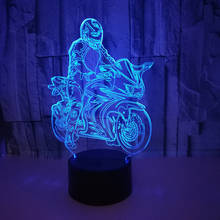 Home Bedroom Decoration 3D Lamp LED Motorcycle Model USB Table Lamp Colorful Bluetooth Speakers Night Lights Kids Gifts 2024 - buy cheap