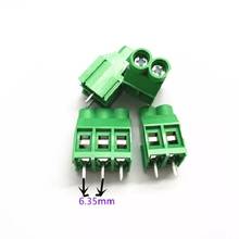 10pcs/Lot Screw type Wiring terminal wire connector pitch 6.35mm/2p/3p/8P KF635 high current 30A 2024 - buy cheap