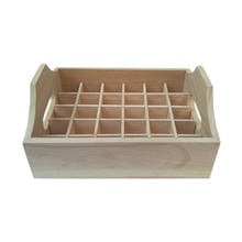 30 Grids Essential Oil Storage Box Wooden Holder Display Case with Handle Organizer Tray For 20ml Bottles, Natural Pine Wood 2024 - buy cheap