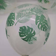 Globo transparente de hoja verde para decoración de cumpleaños, 12 pulgadas, 20 unidades, decoración de boda, venta al por mayor 2024 - compra barato