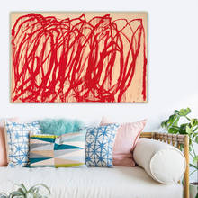 Citon Cy Twombly-lienzo de pintura al óleo, obra de arte, póster, imagen, Fondo de pared, decoración del hogar, sala de estar 2024 - compra barato