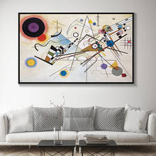 Modernas pinturas abstratas de parede, de wassily kandinsky, reprodução, tela, pôsteres, impressão para decoração da sala de estar 2024 - compre barato