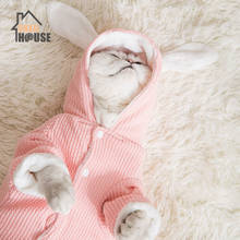 Snailhouse 2019 New Cat Clothes Simple Cute Transformed Dress  Bunny Thicken Clothes Kitten Puppy Thick Winter Clothing Pet Dogs 2024 - buy cheap