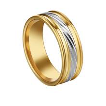 Новинка, модная бижутерия, классическое кольцо 8 мм, мужское кольцо золотого и серебряного цвета, резные кольца из нержавеющей стали, обручальные кольца для мужчин 2024 - купить недорого