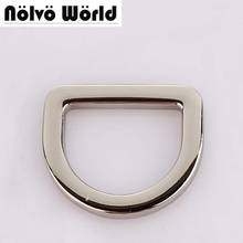 50pcs 4 colors Polished silver 2.5cm 1 Inch welded Metal D Ring accessories for bags purse adjusted 2024 - buy cheap