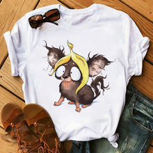 T-shirts gato rosto engraçado animal moda impressão feminina topos t camisa senhoras bonito animal gráfico camiseta feminina verão mais tamanho 2024 - compre barato