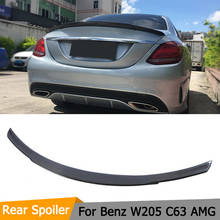 For Mercedes W205 Carbon Spoiler 4-Door Sedan C63 C180 C200 C250 C260 Carbon Fiber Rear Trunk Spoiler 2014 - UP 2024 - buy cheap