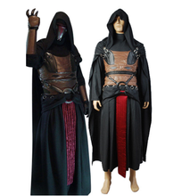 Fantasia de cosplay star sith dark lord, darth revan, uniforme, capa, manto, masculina, halloween, carnaval, feita sob encomenda 2024 - compre barato