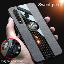 VIVO Y19 U3 Phone Case Cloth Casing Finger Ring Car Metal Bracket With Soft Edge Back Cover For VIVO Y19 U3 Shockproof Hard Case 2024 - buy cheap