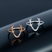 Модное женское кольцо олень рога кольцо оленьи рога животное ювелирные изделия для девушки подарок 2024 - купить недорого
