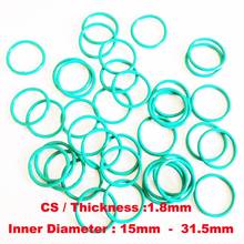 100 PCS O-Ring CS1.8mm x ID 15/16/17/18/19/20/21.2/22.4/23.6/25/25.8/26.5/28/30/31.5  Fluorine Rubber Gaskets Sealing FKM O Ring 2024 - buy cheap