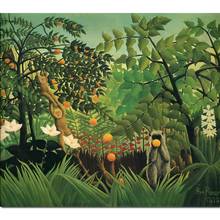 Pintura al óleo de paisaje moderno de alta calidad de Henri Rousseau, paisaje exótico pintado a mano 2024 - compra barato