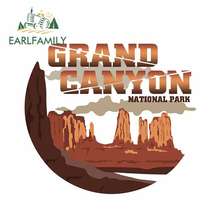 EARLFAMILY 13cm x 11.4cm for Grand Canyon Sign Funny Car Stickers RV VAN 3D DIY Fine Decal Vinyl JDM Bumper Trunk Truck Graphics 2024 - buy cheap