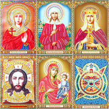 Huacan Special Shaped Diamond Painting Religious Diamond Embroidery Mosaic Icon Home Decor 2024 - buy cheap