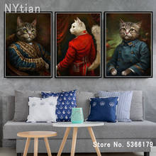 NT319-pintura al óleo de Animal lindo, gato, Lobo, inodoro, perro, póster e impresión, lienzo, arte de pared, imagen, decoración de la habitación del hogar 2024 - compra barato