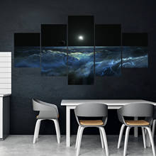 Home Decor Modular Canva Picture 5 Piece Space Star Landscape Painting Poster Wall For Home Canvas Painting Wholesale 2024 - buy cheap