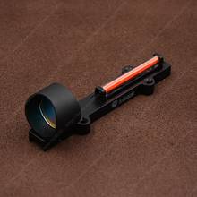 Shotguns Optical Fiber 1x Red Dot Sight Rifle Scope For Shotgun Rib Rail Base Hunting Shooting M1270 2024 - купить недорого