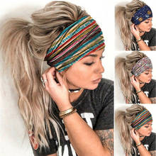 Women Headpiece Stretch 2022 Turban Hair Accessories Headwear Yoga Run Bandage Hair Bands Headbands Wide Headwrap 2024 - buy cheap